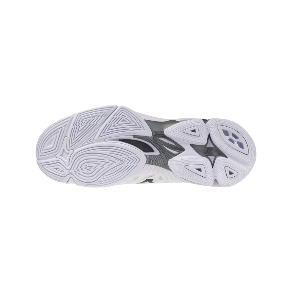 Zapatillas Mizuno Wave Lightning Pro Hombre Blanco/Negro — suela