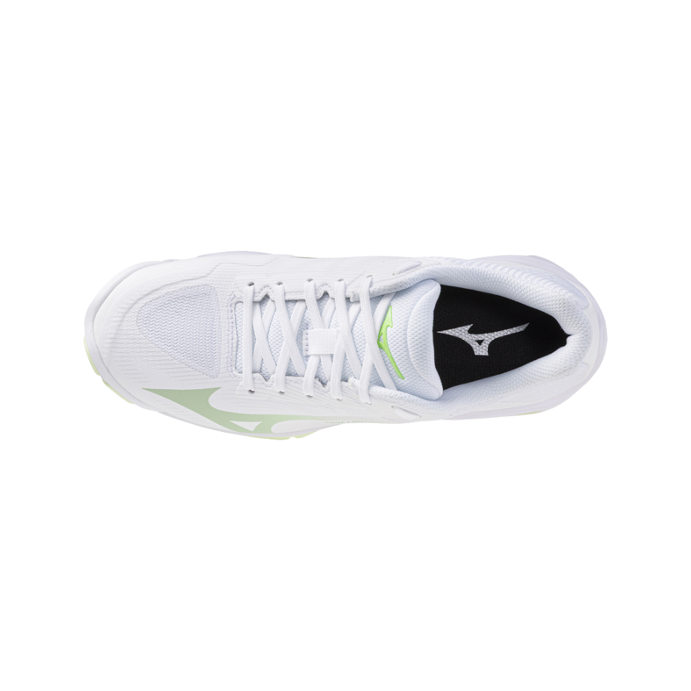 Zapatillas Mizuno Wave Lightning Pro Mujer Blanco/Aqua — vista superior
