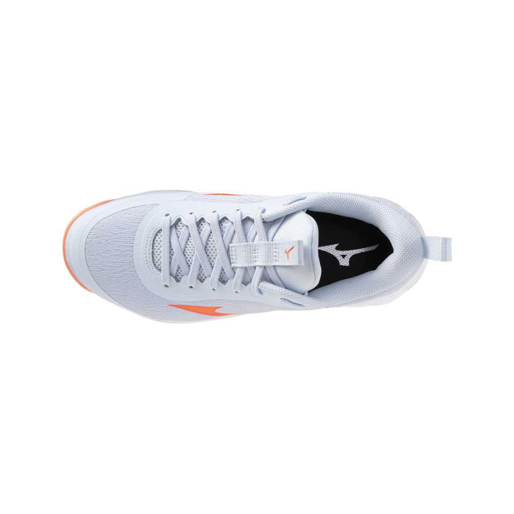 Zapatillas Mizuno Wave Luminous Pro Mujer Azul/Naranja — vista superior