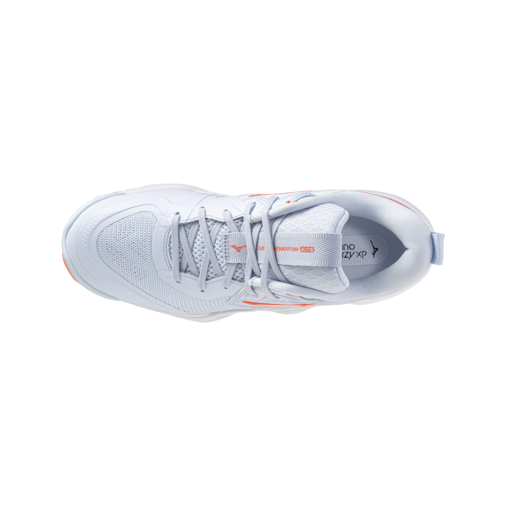 Zapatillas Mizuno Wave Momentum Elite Mujer Azul/Naranja — vista superior