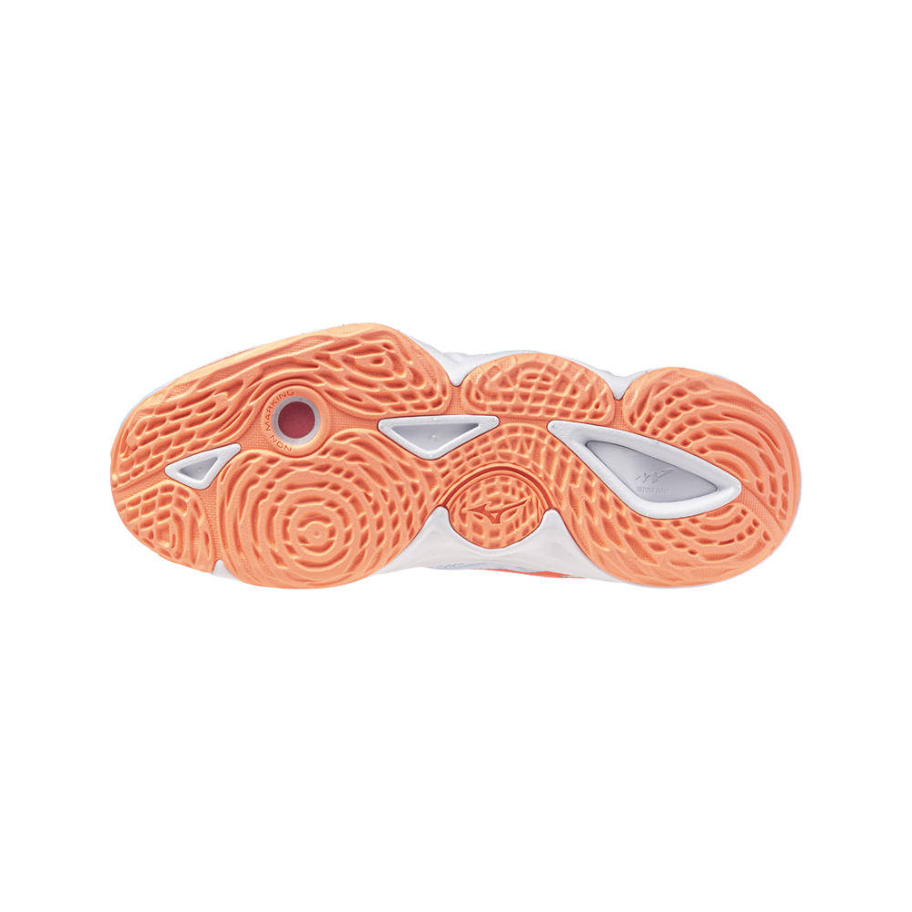 Zapatillas Mizuno Wave Momentum Elite Mujer Azul/Naranja — suela