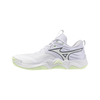 Zapatillas Mizuno Wave Momentum Elite Mujer Blanco/Verde — vista lateral