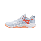 Zapatillas Mizuno Wave Momentum Pro Mujer Azul/Naranja — vista lateral
