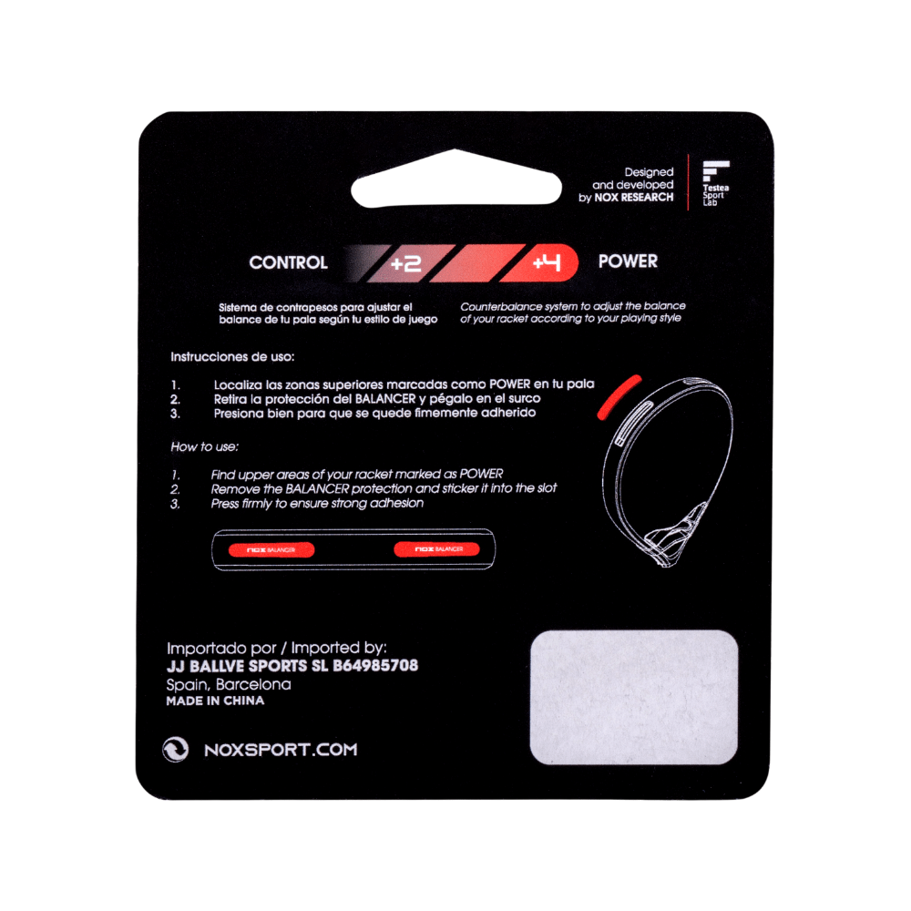 Nox Weight Balancer 2-4g vista trasera