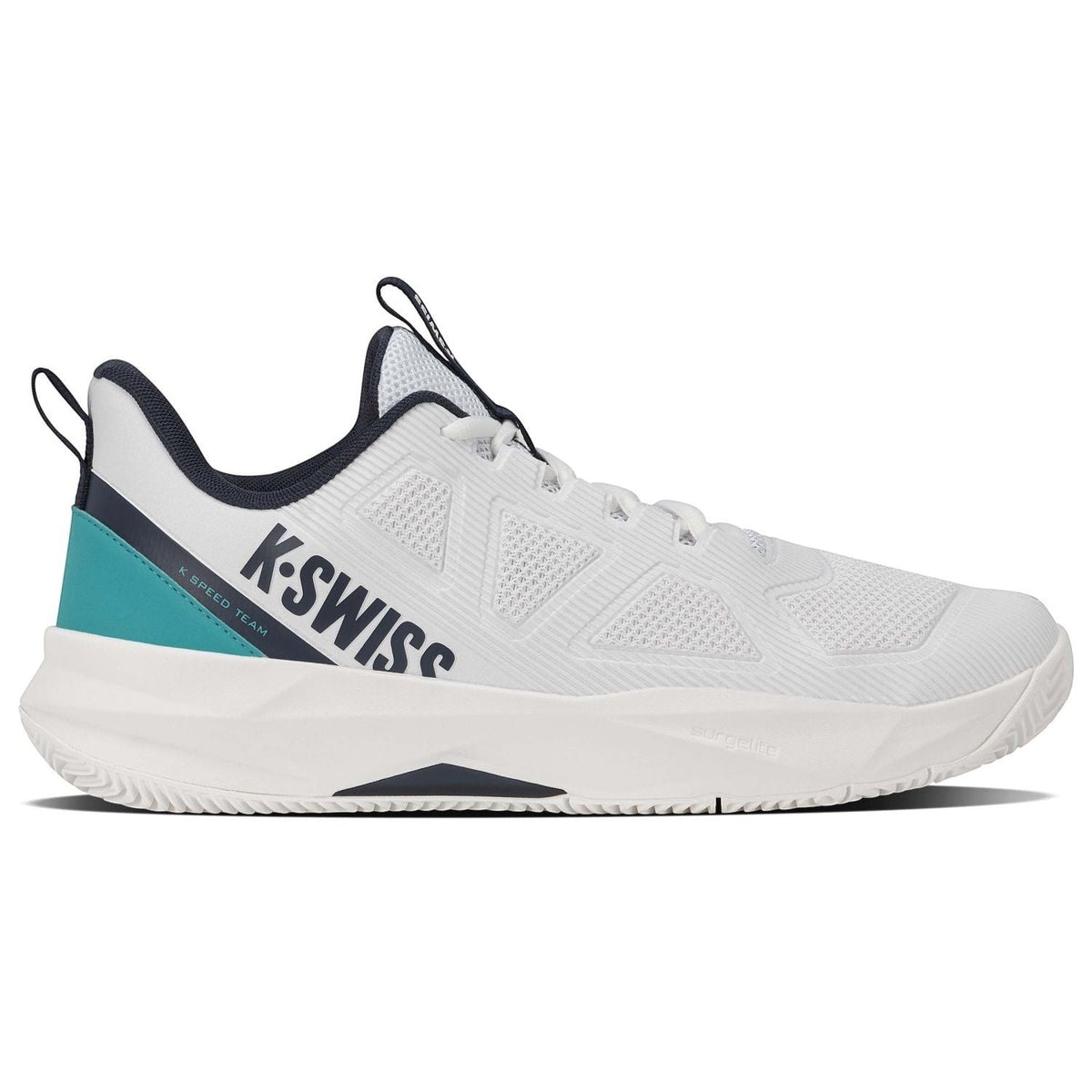 Zapatillas de pádel K-Swiss K-Speed Team Clay de hombre en blanco