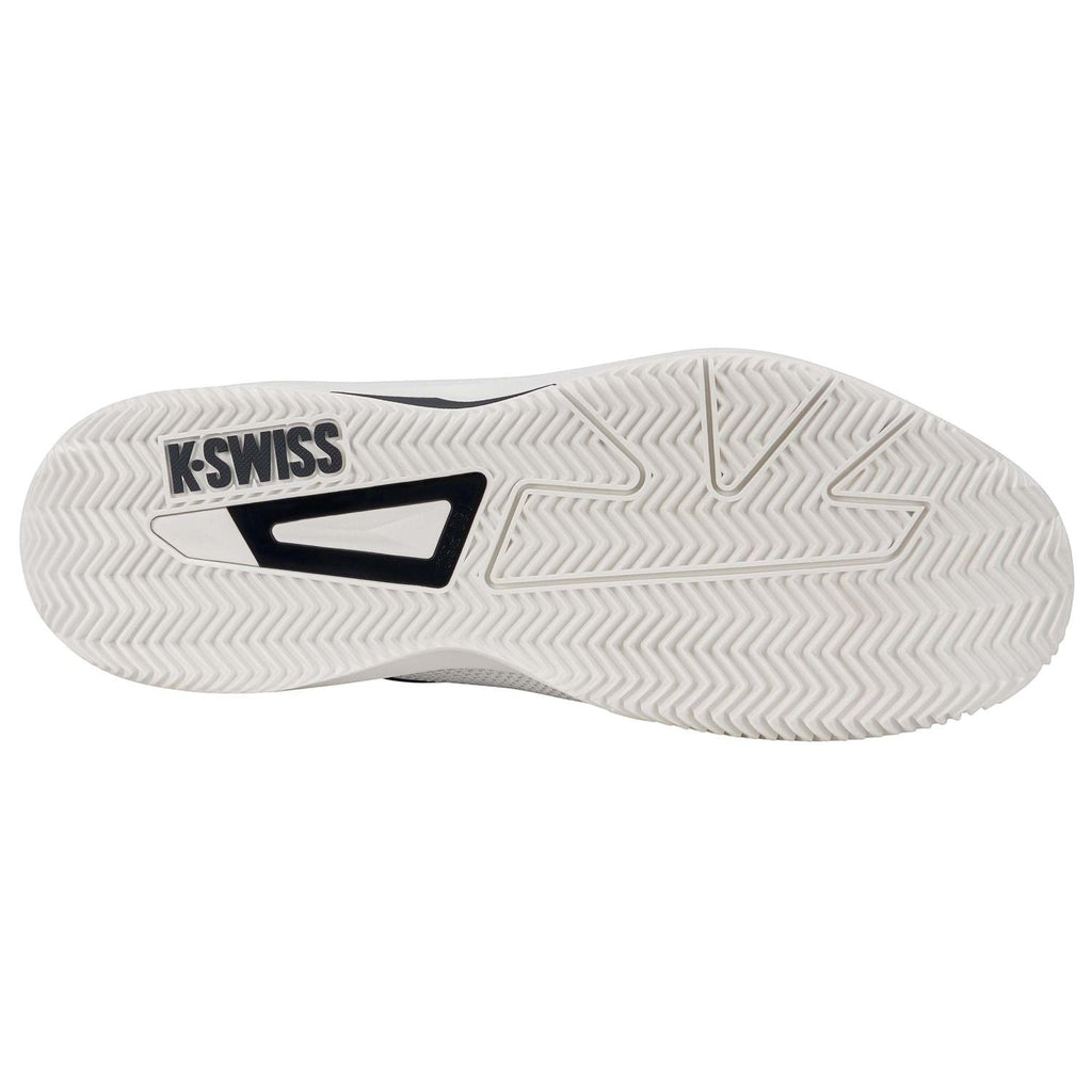 Zapatillas de pádel K-Swiss K-Speed Team Clay de hombre en blanco, detalle de la suela