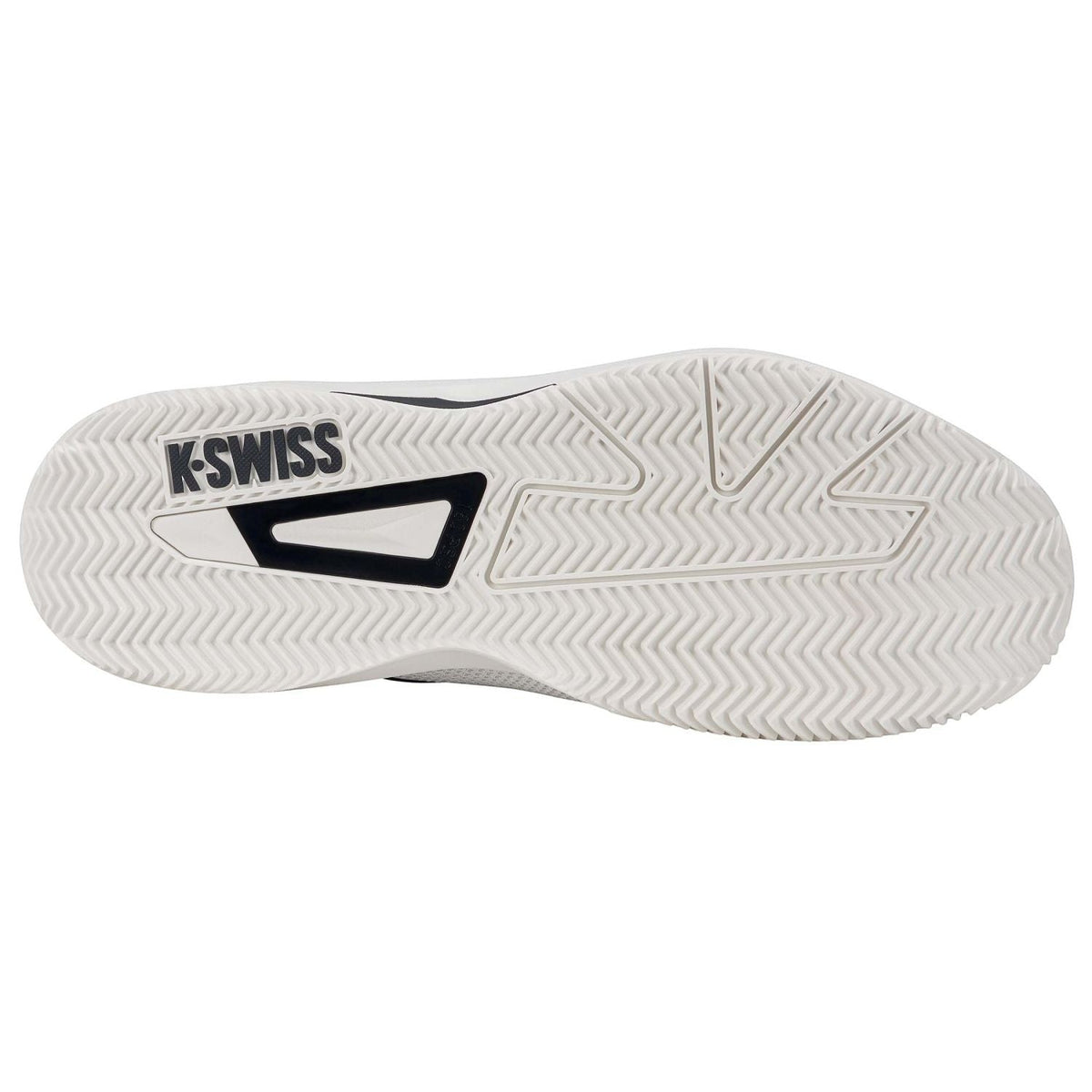 Zapatillas de pádel K-Swiss K-Speed Team Clay de hombre en blanco, detalle de la suela