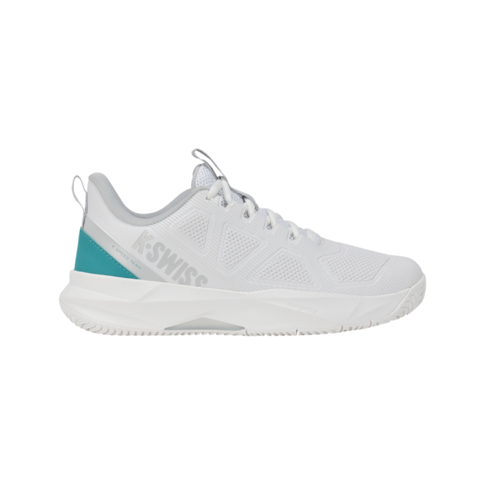 Zapatillas de pádel K-Swiss K-Speed Team Clay de mujer en blanco