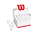 Caja de 60 overgrips blancos Wilson Pro Padel de PadelHouse para un agarre uniforme y control en la pala