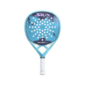 Pala de pádel Siux Valkiria GO de padelhouse en azul celeste y violeta con acabado brillante y diseño ergonómico