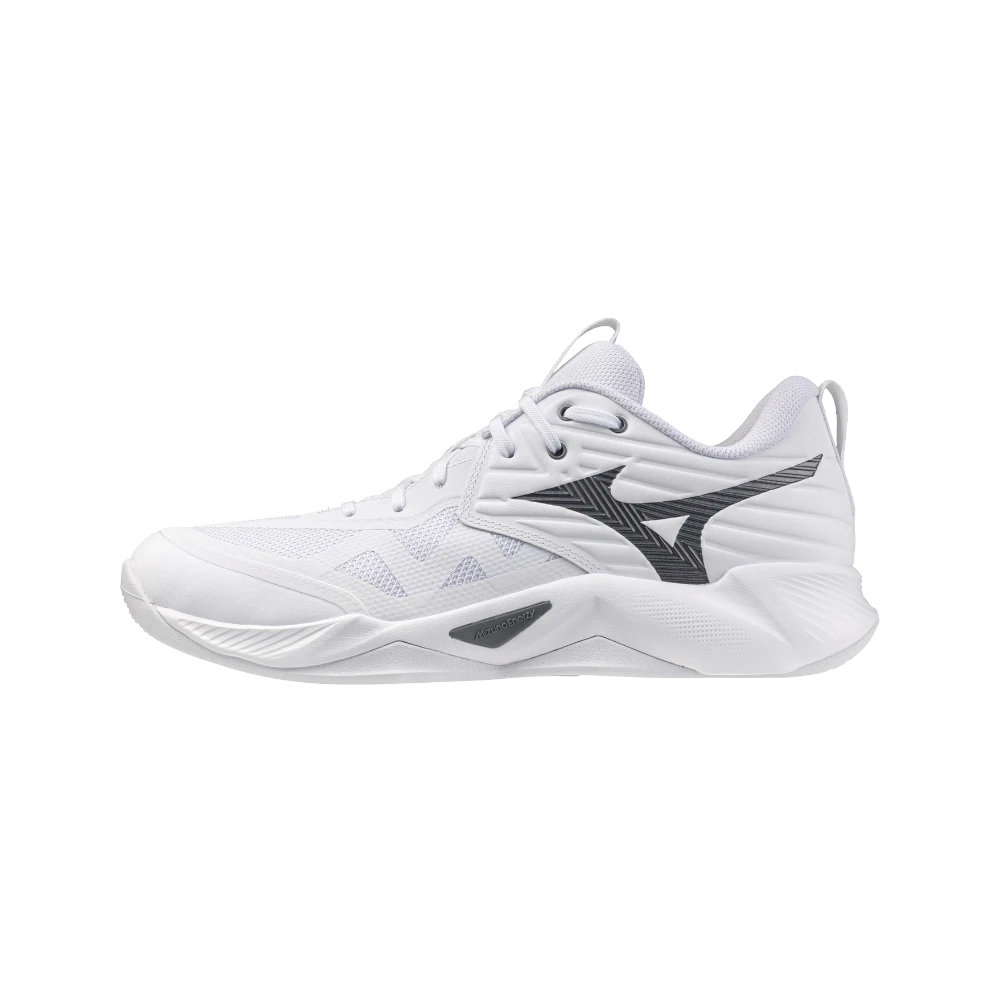 Zapatillas de pádel PadelHouse Mizuno Wave Momentum Pro para hombre en color blanco con detalles en gris