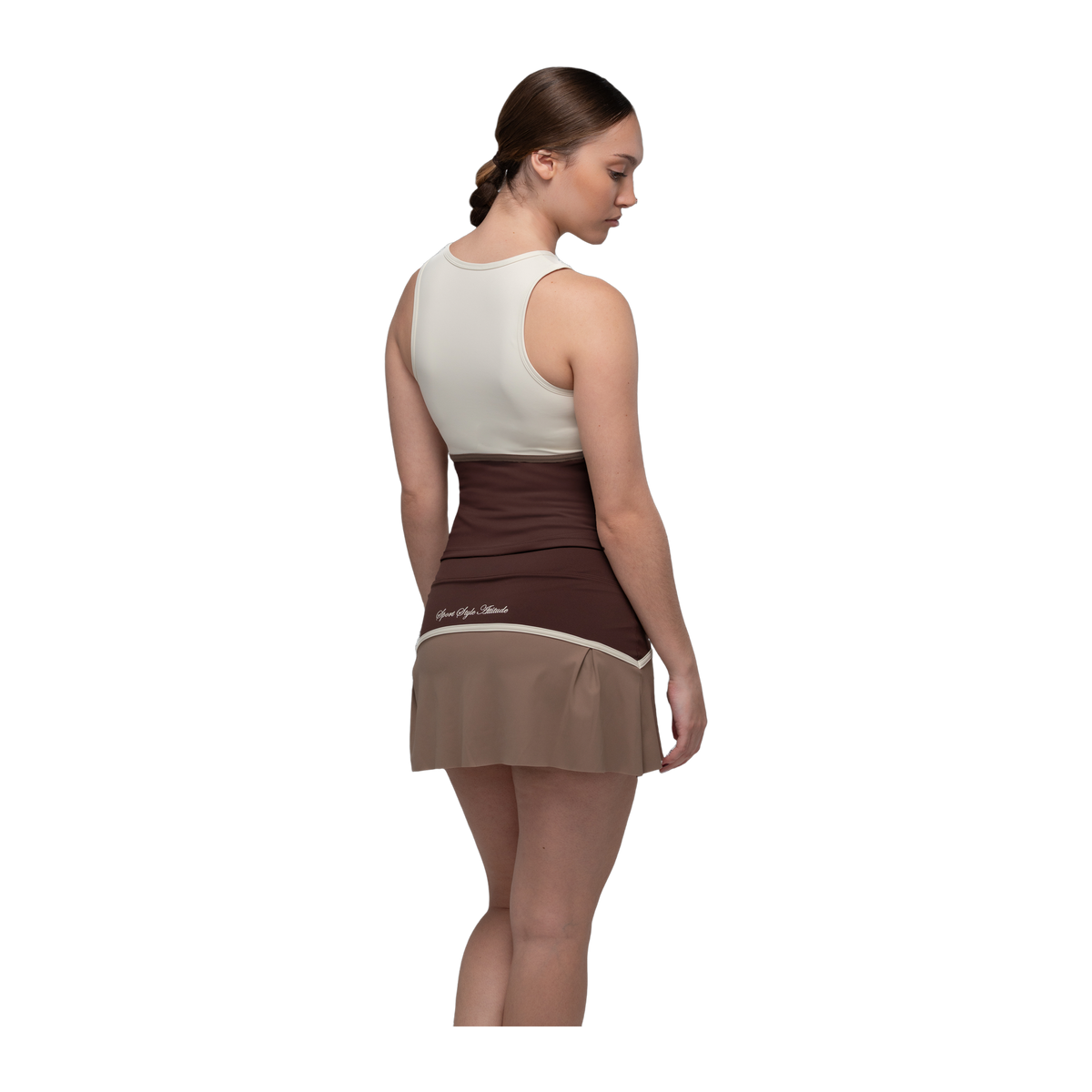 Falda de Pádel BB Sport Colorado Mujer Chocolate/Café (3)