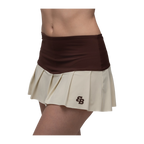 Falda de Pádel BB Sport Cabo Mujer Chocolate/Beige