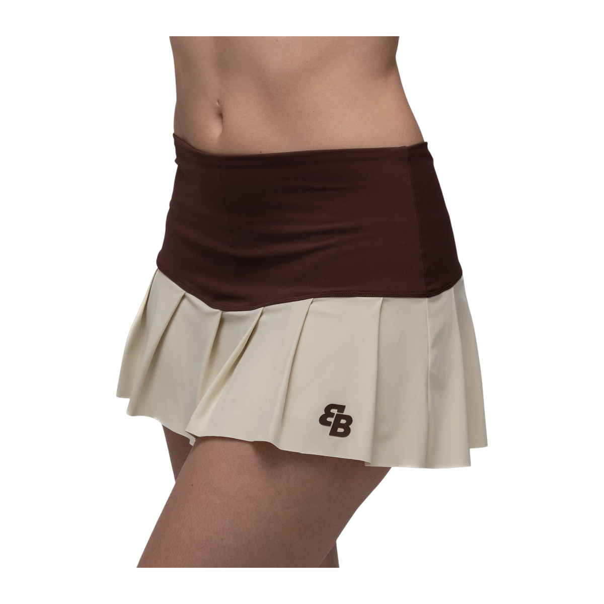 Falda de Pádel BB Sport Cabo Mujer Chocolate/Beige