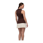 Falda de Pádel BB Sport Cabo Mujer Chocolate/Beige (3)