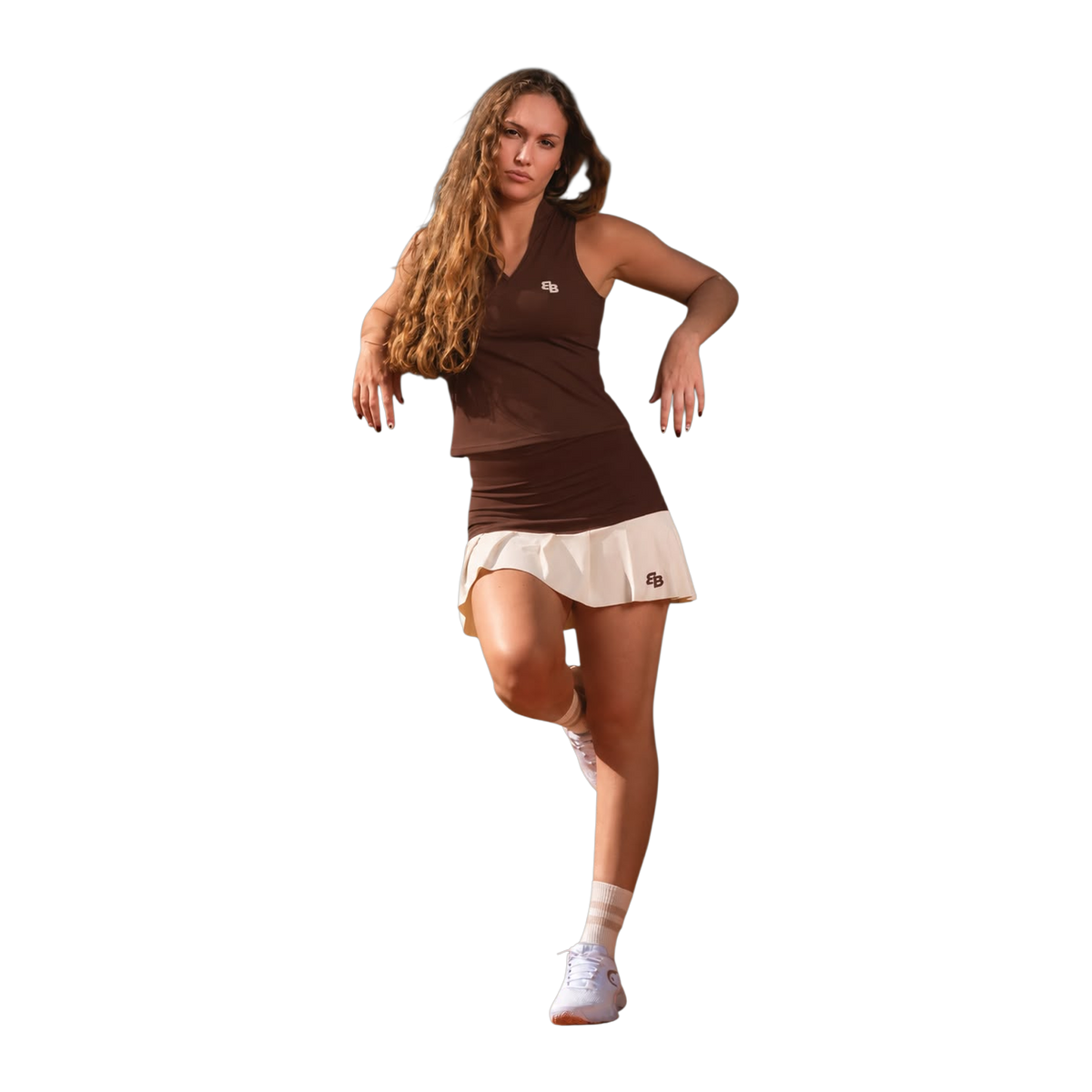 Top de Pádel BB Sport Cabo Mujer Chocolate (3)