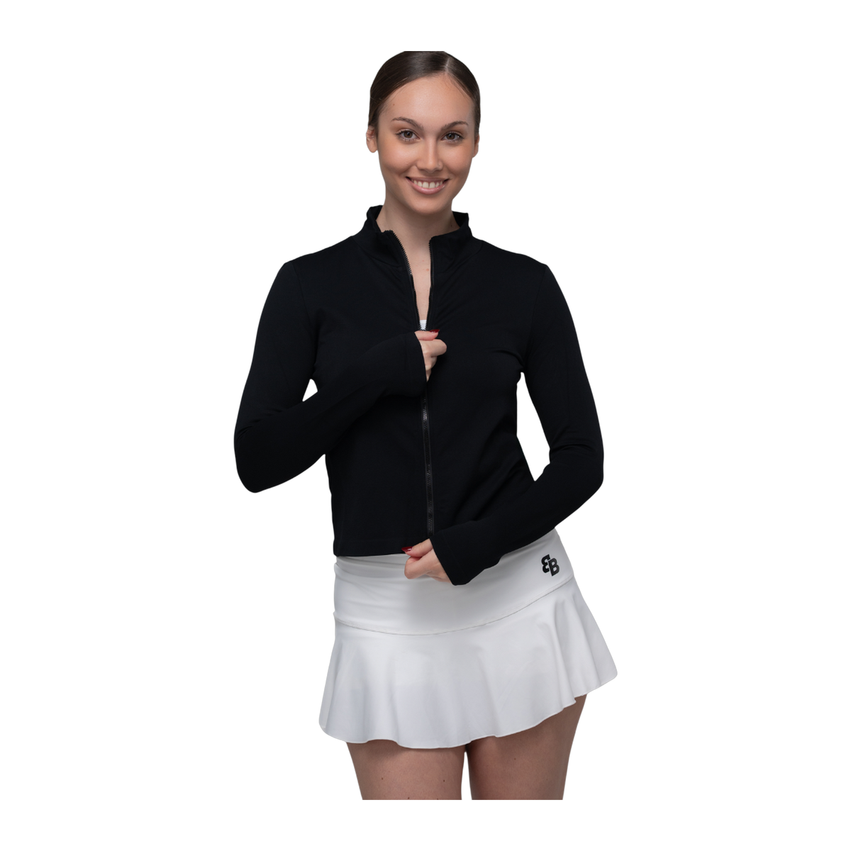 Chaqueta de Pádel BB Sport Nuit Sin Costuras Mujer Negro