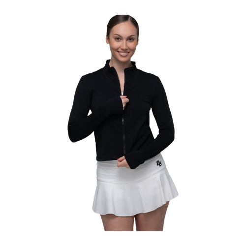 Chaqueta de Pádel BB Sport Nuit Sin Costuras Mujer Negro