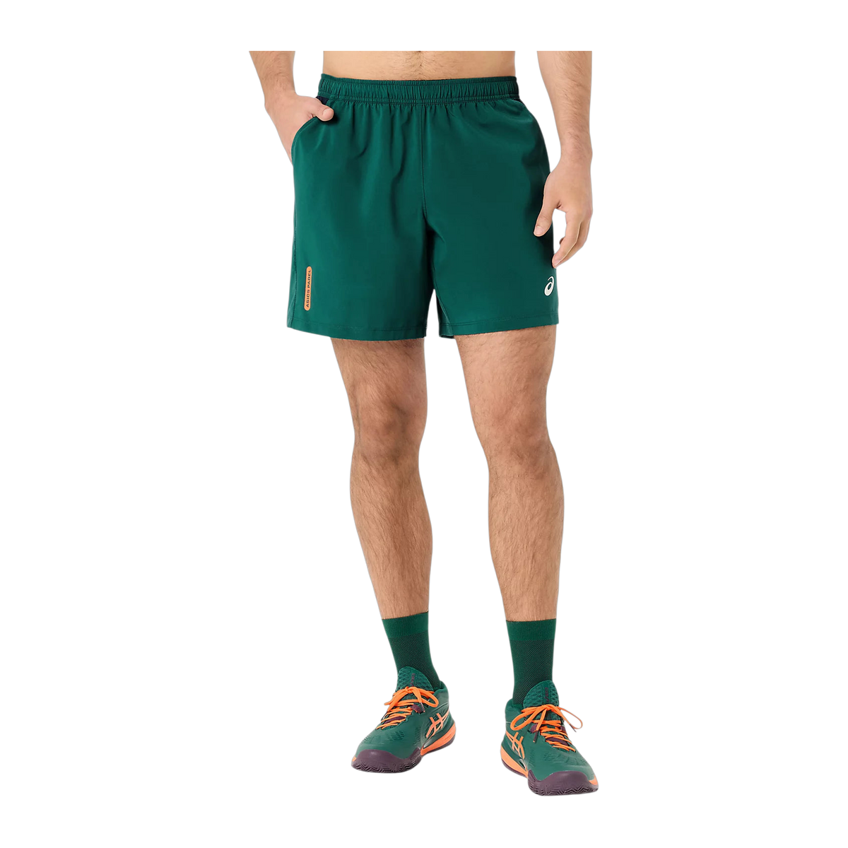 Pantalón corto de Pádel Asics Court 7 Pulgadas Hombre Verde Jade