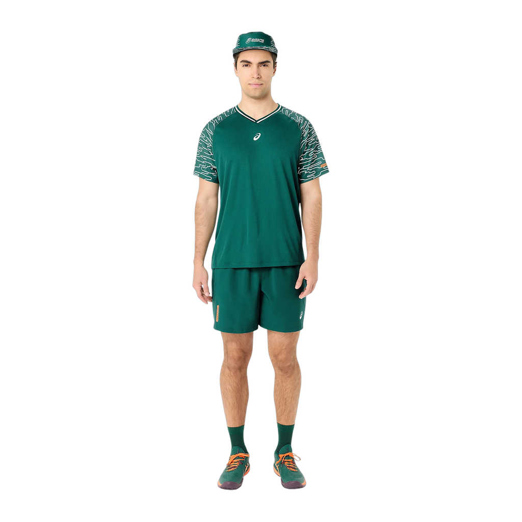 Pantalón corto de Pádel Asics Court 7 Pulgadas Hombre Verde Jade (4)