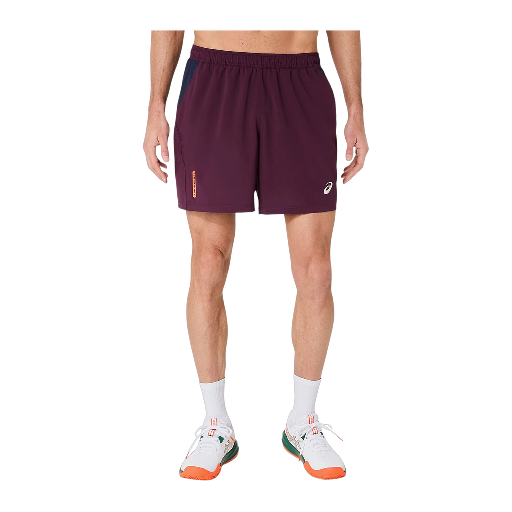 Pantalón corto de Pádel Asics Court 7 Pulgadas Hombre Berenjena