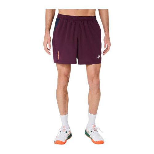 Pantalón corto de Pádel Asics Court 7 Pulgadas Hombre Berenjena
