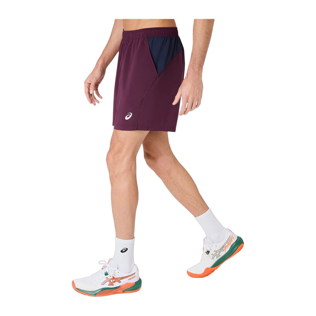 Pantalón corto de Pádel Asics Court 7 Pulgadas Hombre Berenjena (3)