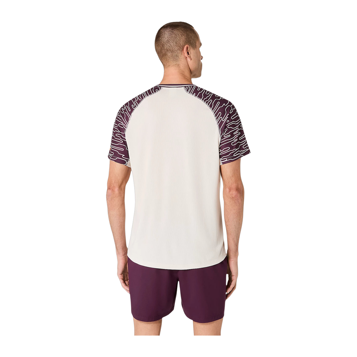 Camiseta de Pádel Asics Court Manga Corta Hombre Avena (2)