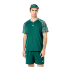 Camiseta de Pádel Asics Court Manga Corta Hombre Verde Jade