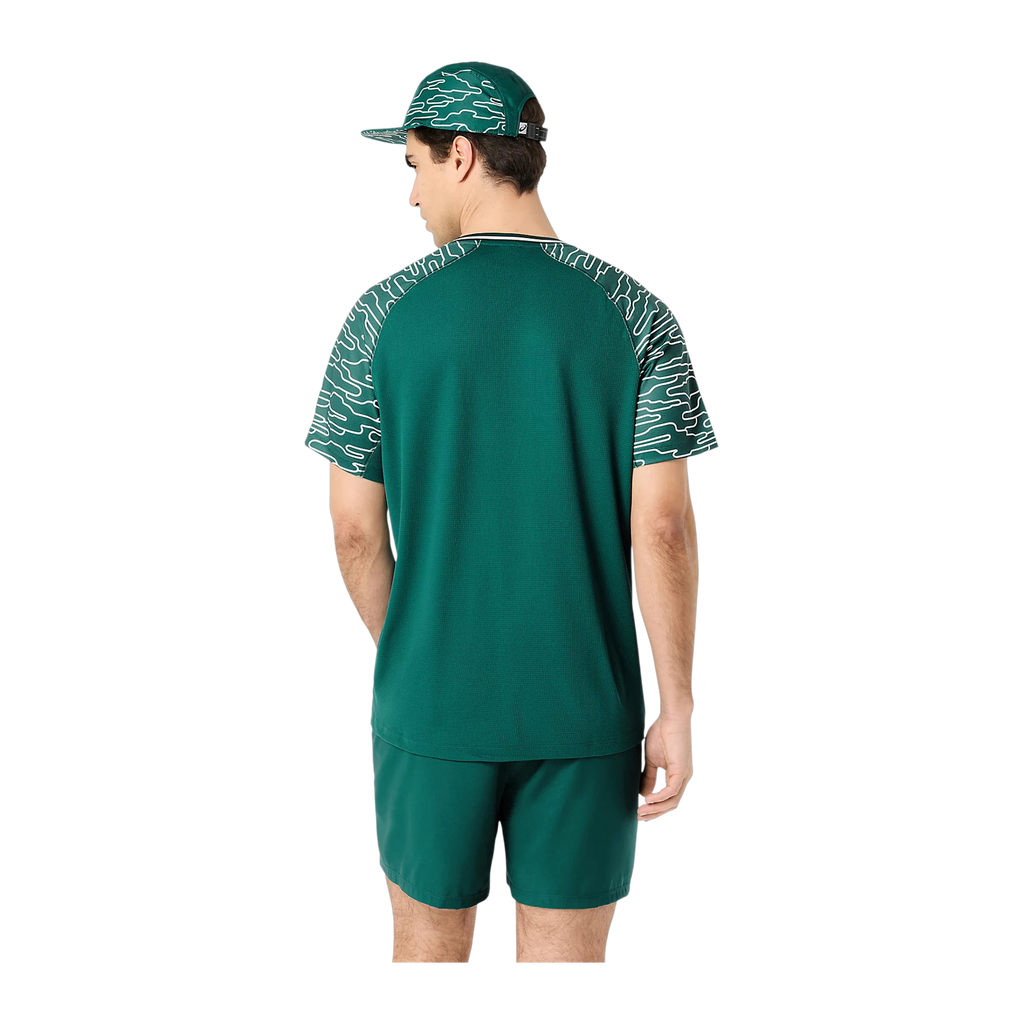 Camiseta de Pádel Asics Court Manga Corta Hombre Verde Jade (2)