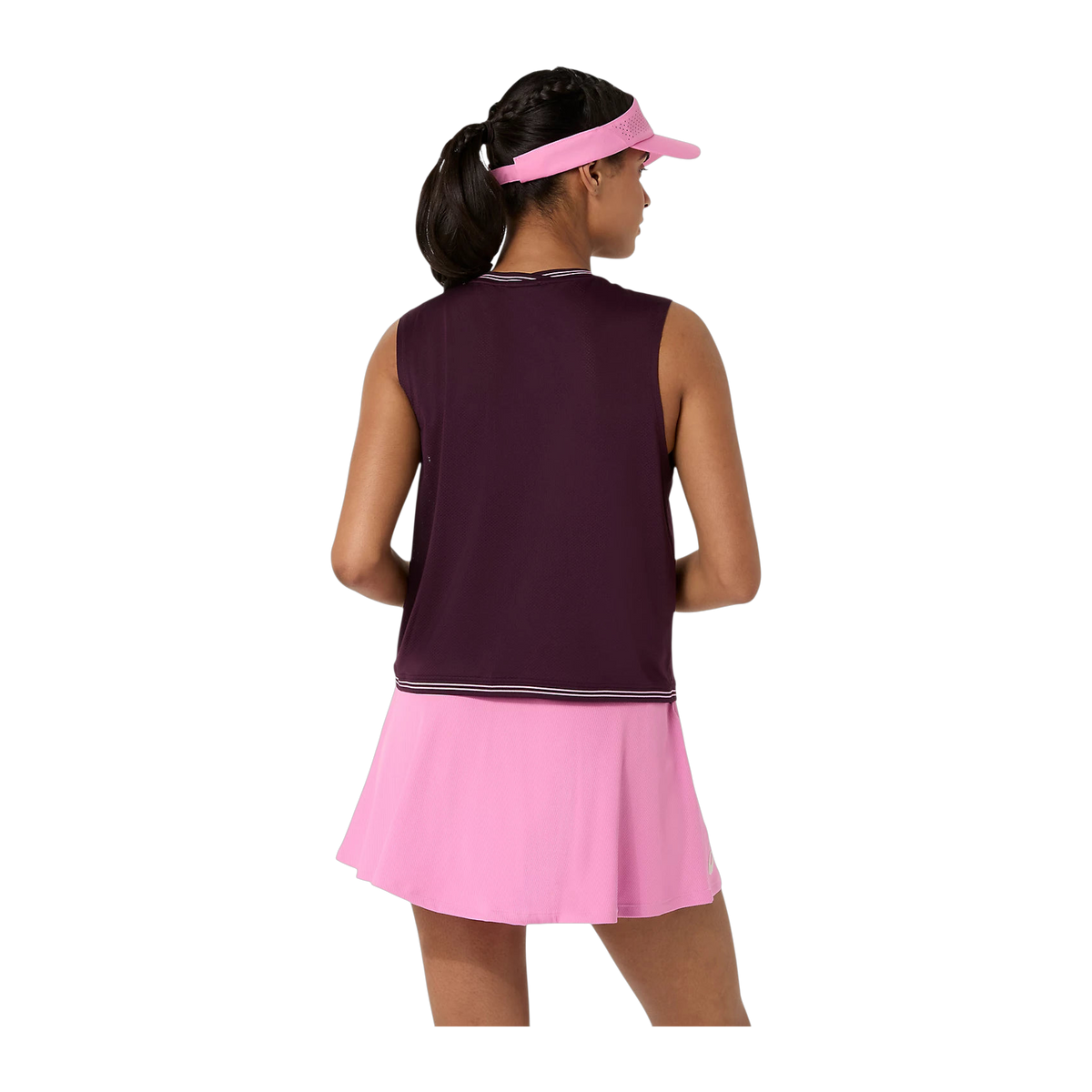 Camiseta de tirantes de Pádel Asics Game Mujer Berenjena (2)