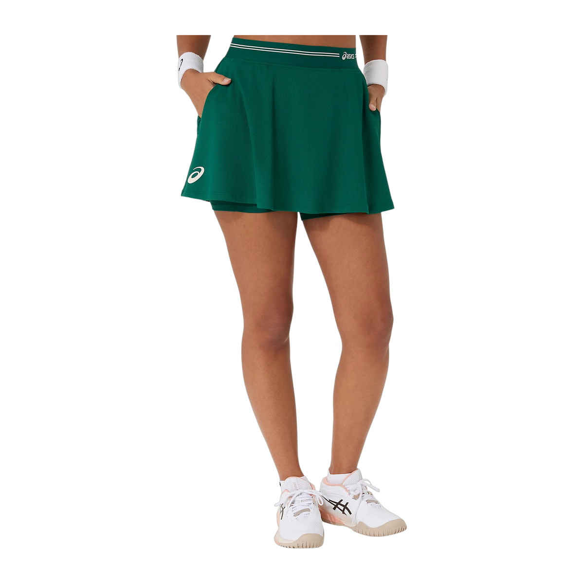 Falda de Pádel Asics Game Mujer Verde Jade