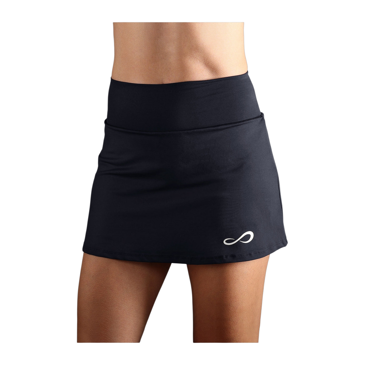 Falda de Pádel Endless Minimal Tiro Alto Mujer Negro