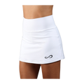 Falda de Pádel Endless Minimal Tiro Alto Mujer Blanco