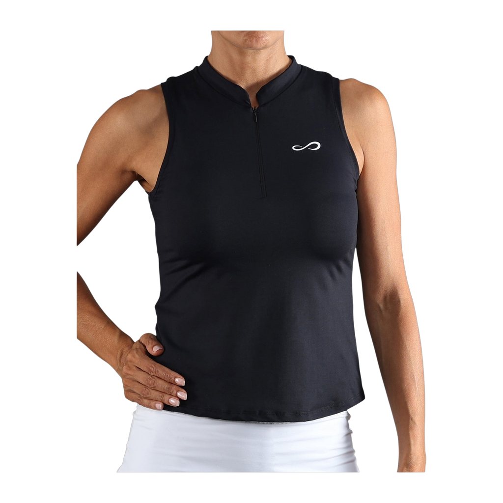 Polo de Pádel Endless Glam Mujer Negro