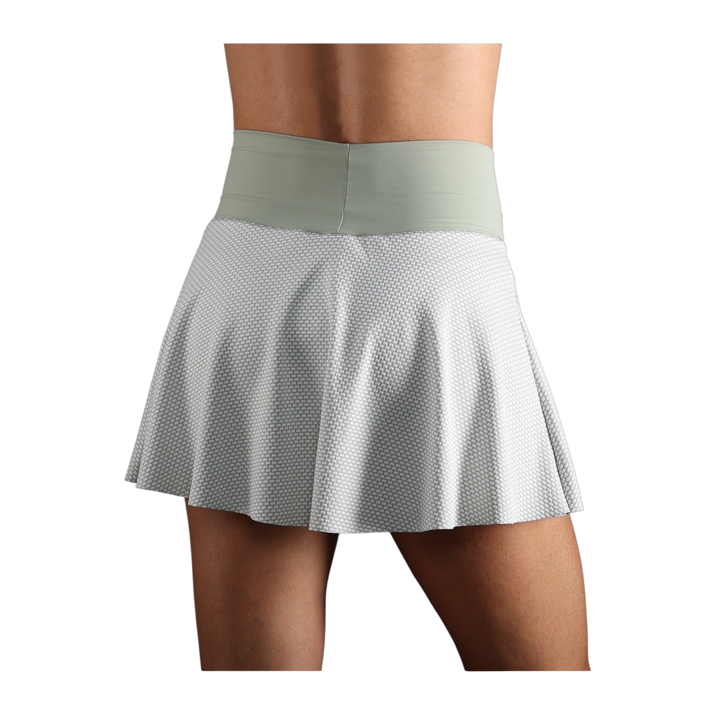 Falda de Pádel Endless Lux II Mujer Verde Militar Claro/Blanco (2)