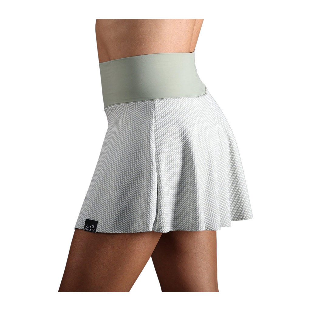 Falda de Pádel Endless Lux II Mujer Verde Militar Claro/Blanco (3)