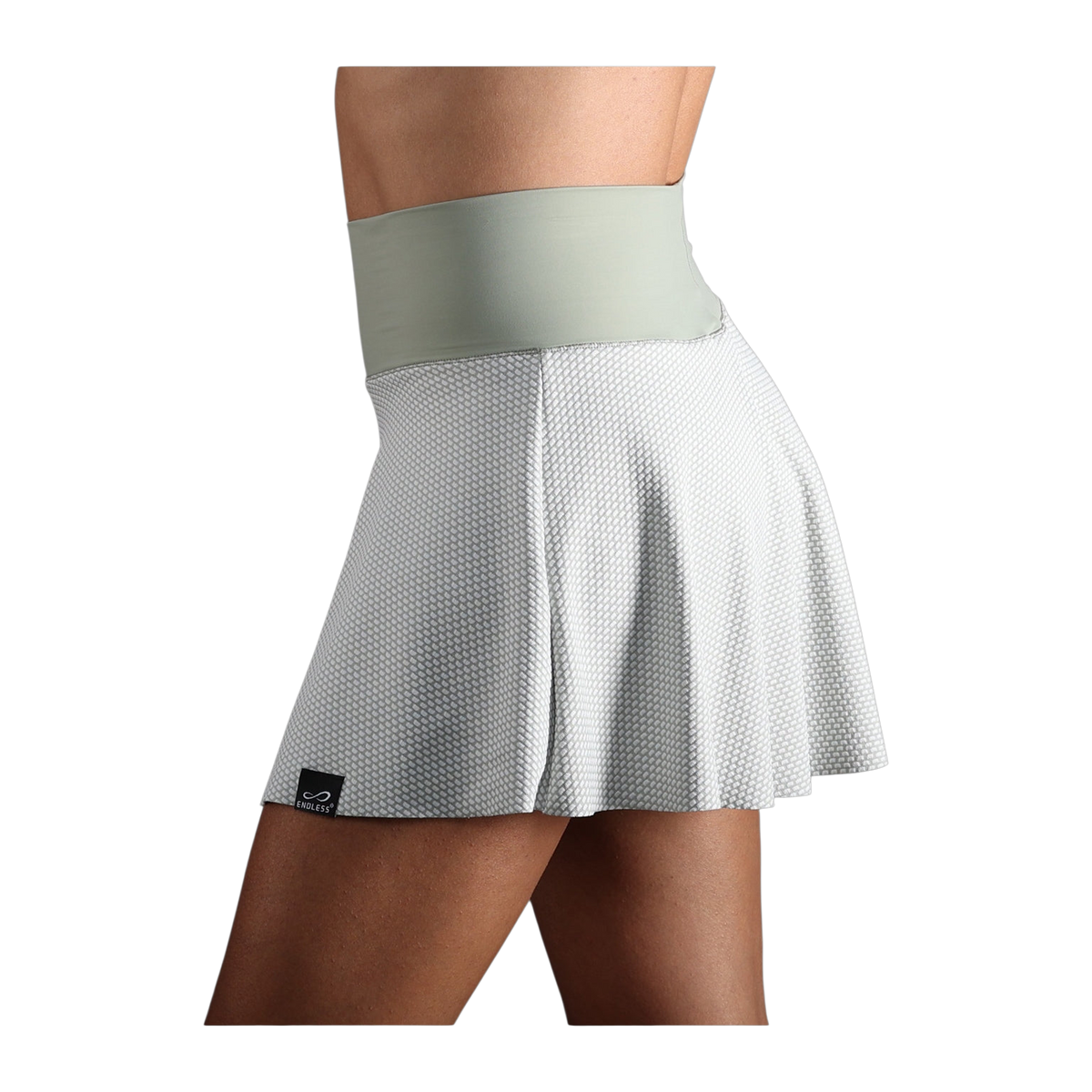 Falda de Pádel Endless Lux II Mujer Verde Militar Claro/Blanco (3)