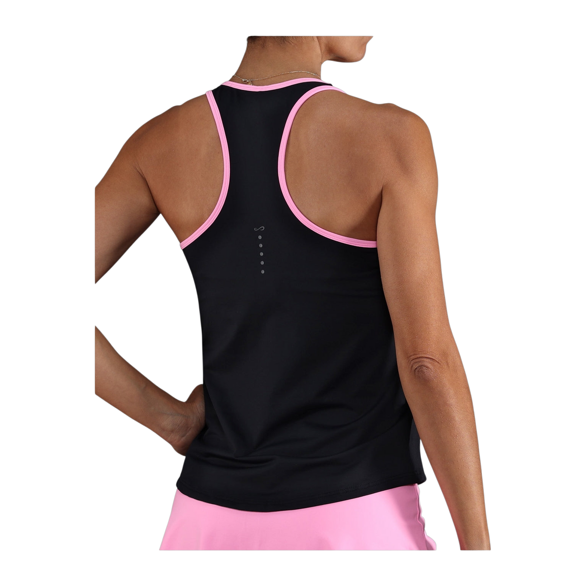 Camiseta de Pádel Endless Cercle Mujer Negro/Rosa (2)