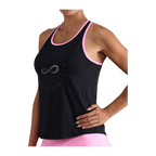 Camiseta de Pádel Endless Cercle Mujer Negro/Rosa (3)