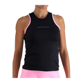 Camiseta de Pádel Endless Essential Mujer Negro/Rosa