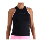 Camiseta de Pádel Endless Essential Mujer Negro/Rosa