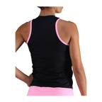 Camiseta de Pádel Endless Essential Mujer Negro/Rosa (2)
