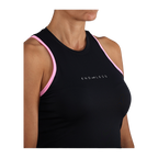 Camiseta de Pádel Endless Essential Mujer Negro/Rosa (4)