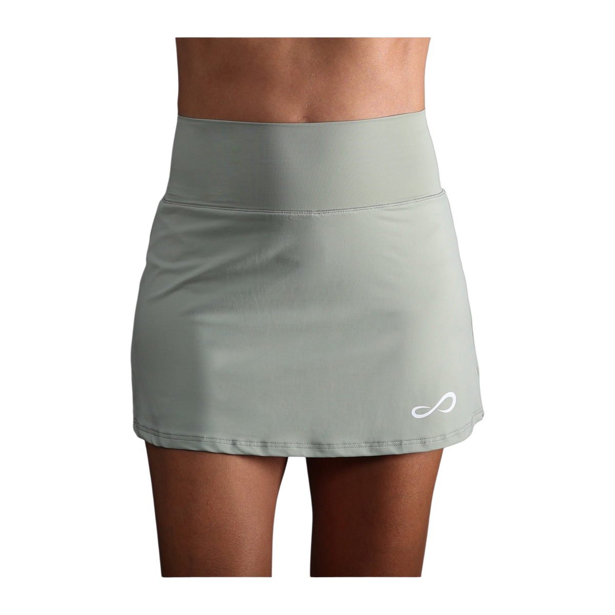 Falda de Pádel Endless Minimal Tiro Alto Mujer Verde Militar Claro