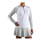 Sudadera de Pádel Endless Kirsch Neo Mujer Blanco/Verde Militar Claro