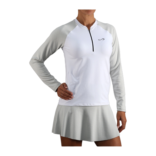 Sudadera de Pádel Endless Kirsch Neo Mujer Blanco/Verde Militar Claro