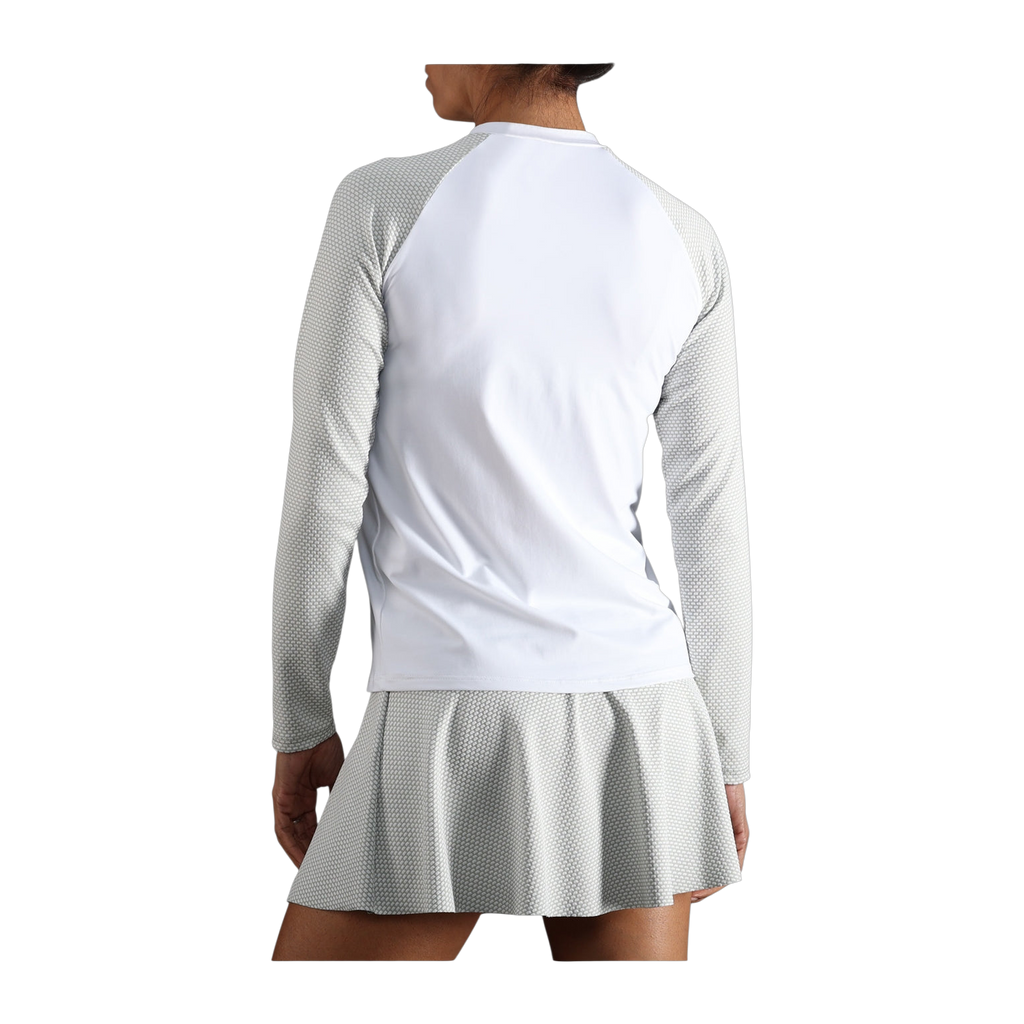 Sudadera de Pádel Endless Kirsch Neo Mujer Blanco/Verde Militar Claro (2)