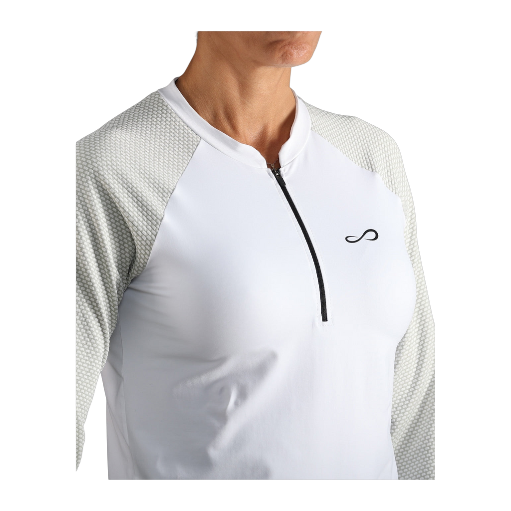 Sudadera de Pádel Endless Kirsch Neo Mujer Blanco/Verde Militar Claro (4)