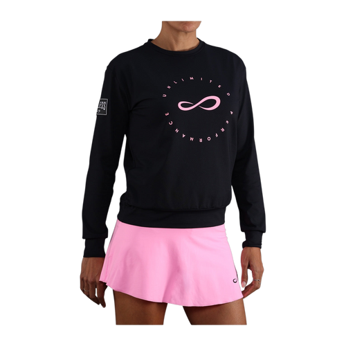 Sudadera de Pádel Endless Inner Tech Mujer Negro/Rosa